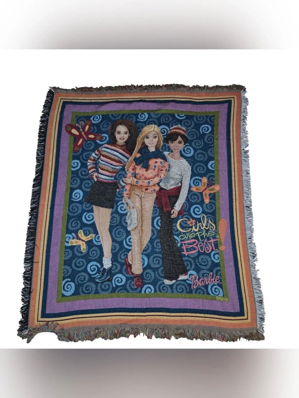 Barbie decorative throw